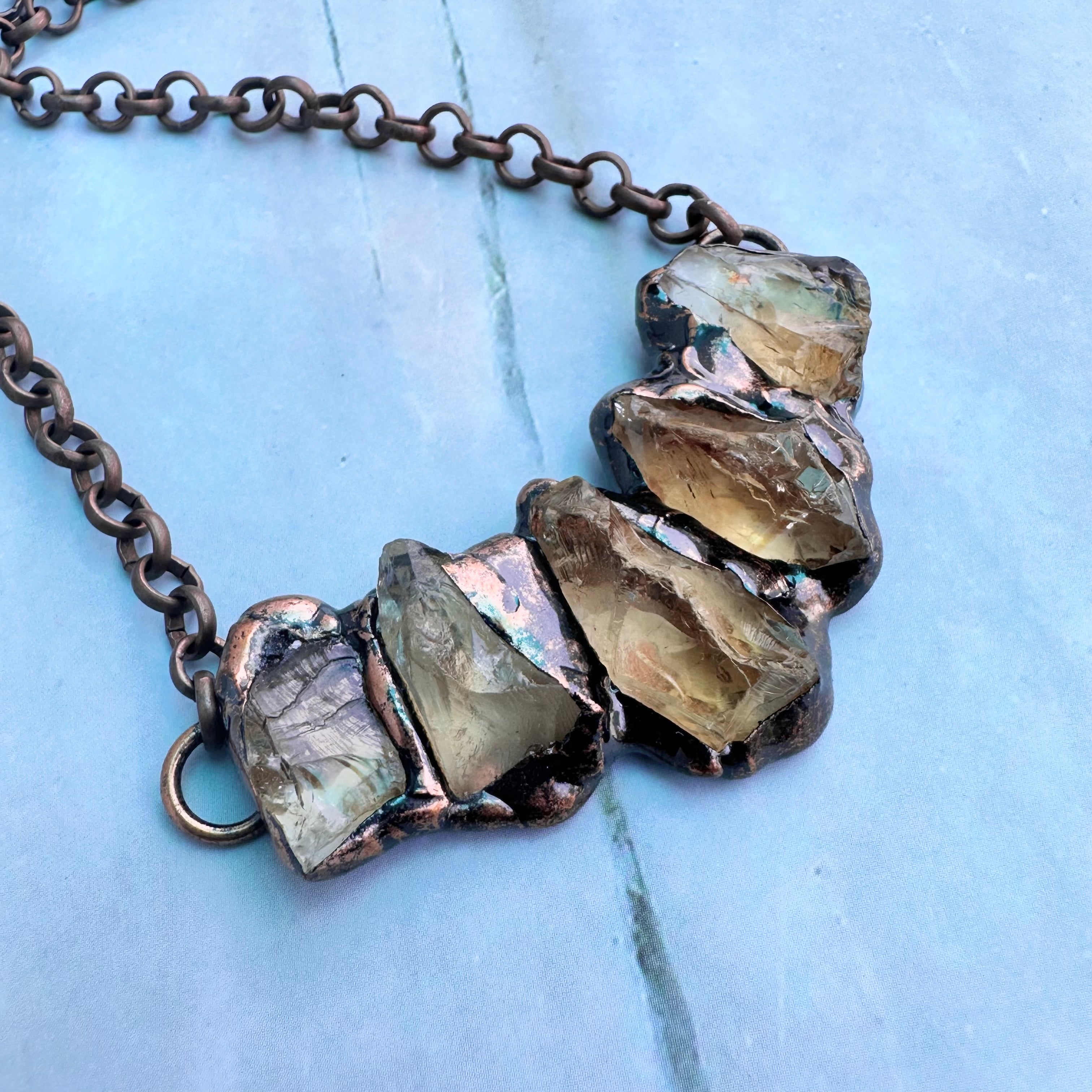 Rustic Citrine Necklace